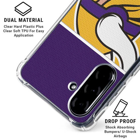 NFL Minnesota Vikings Zone Block Galaxy A36 5G Clear Case