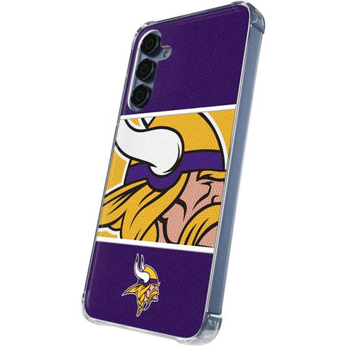 NFL Minnesota Vikings Zone Block Galaxy A55 5G Clear Case