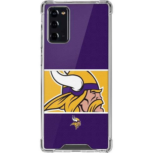NFL Minnesota Vikings Zone Block Galaxy Note20 5G Clear Case