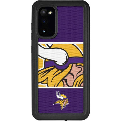 NFL Minnesota Vikings Zone Block Galaxy S20 Waterproof Case
