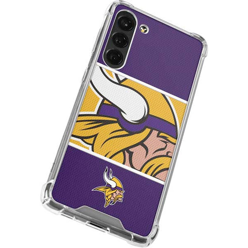 NFL Minnesota Vikings Zone Block Galaxy S24 FE Clear Case