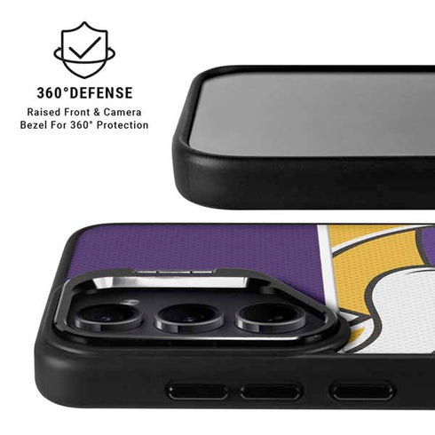 NFL Minnesota Vikings Zone Block Galaxy S24 FE Kickstand Case