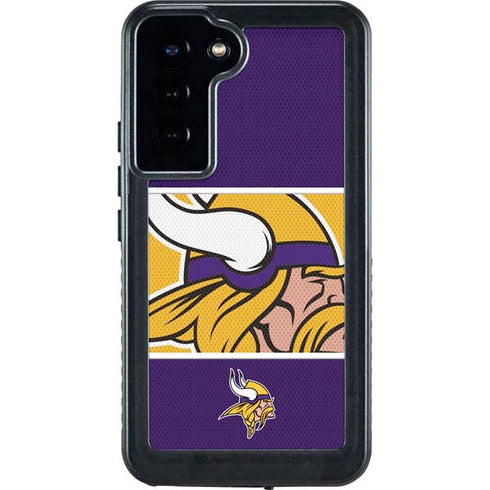NFL Minnesota Vikings Zone Block Galaxy S24 Plus Waterproof Case