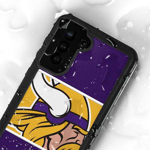 NFL Minnesota Vikings Zone Block Galaxy S24 Plus Waterproof Case