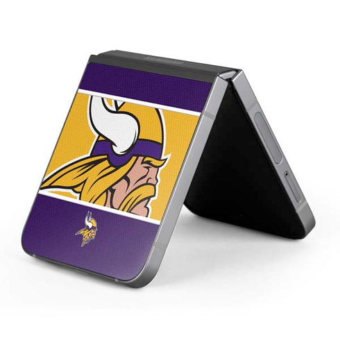 NFL Minnesota Vikings Zone Block Galaxy Z Flip6 Skin