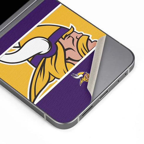 NFL Minnesota Vikings Zone Block Galaxy Z Flip6 Skin