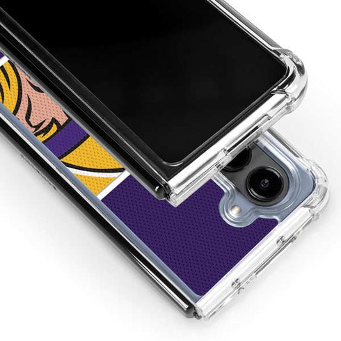 NFL Minnesota Vikings Zone Block Galaxy Z Fold5 5G Clear Case