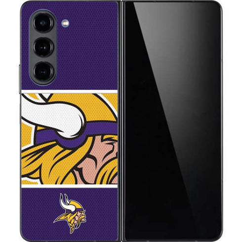 NFL Minnesota Vikings Zone Block Galaxy Z Fold5 5G Skin