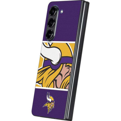NFL Minnesota Vikings Zone Block Galaxy Z Fold5 5G Skin