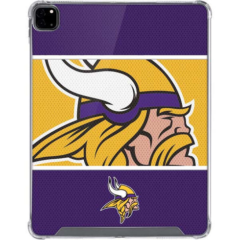 NFL Minnesota Vikings Zone Block iPad Pro 12.9in (2020) Clear Case