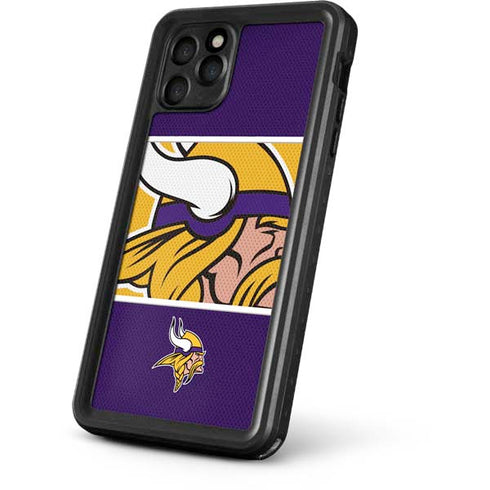 NFL Minnesota Vikings Zone Block iPhone 11 Pro Waterproof Case