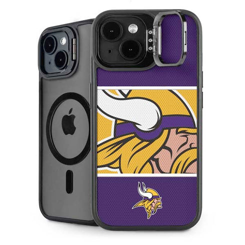 NFL Minnesota Vikings Zone Block iPhone 14 Plus Kickstand Case