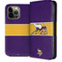 NFL Minnesota Vikings Zone Block iPhone 14 Pro Max Folio Case