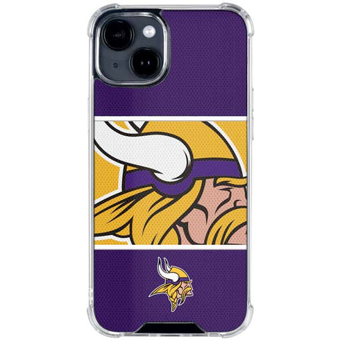 NFL Minnesota Vikings Zone Block iPhone 15 Clear Case