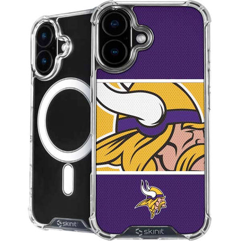 NFL Minnesota Vikings Zone Block iPhone 16 MagSafe Case