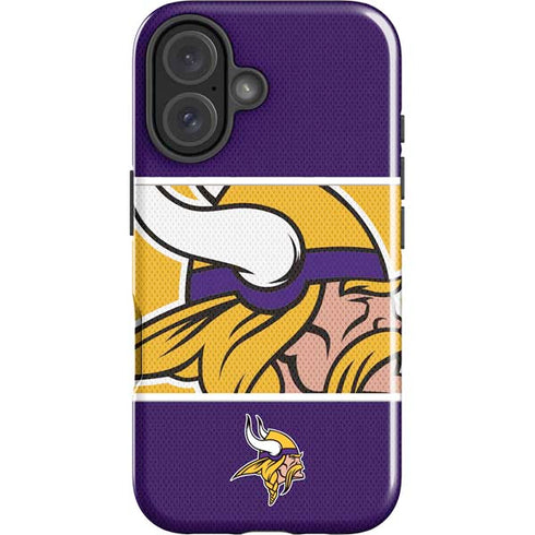 NFL Minnesota Vikings Zone Block iPhone 16 Plus Impact Case