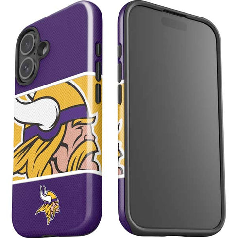 NFL Minnesota Vikings Zone Block iPhone 16 Plus Impact Case