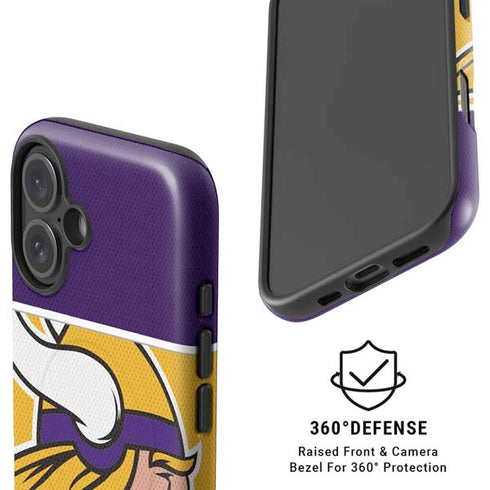 NFL Minnesota Vikings Zone Block iPhone 16 Plus Magsafe Impact Case