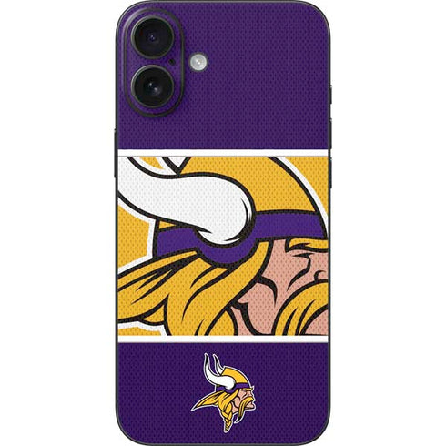 NFL Minnesota Vikings Zone Block iPhone 16 Plus Skin