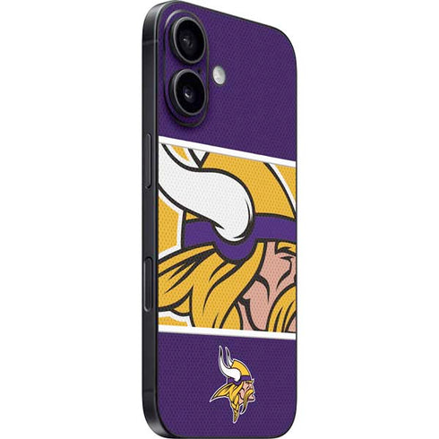 NFL Minnesota Vikings Zone Block iPhone 16 Plus Skin