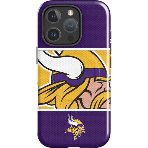 NFL Minnesota Vikings Zone Block iPhone 16 Pro Magsafe Impact Case