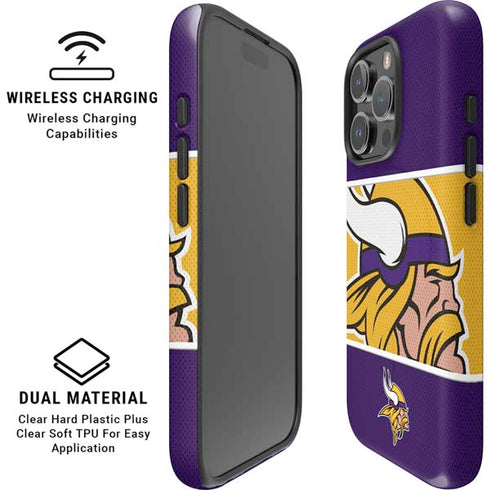 NFL Minnesota Vikings Zone Block iPhone 16 Pro Max Magsafe Impact Case