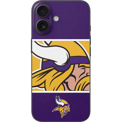 NFL Minnesota Vikings Zone Block iPhone 16 Skin