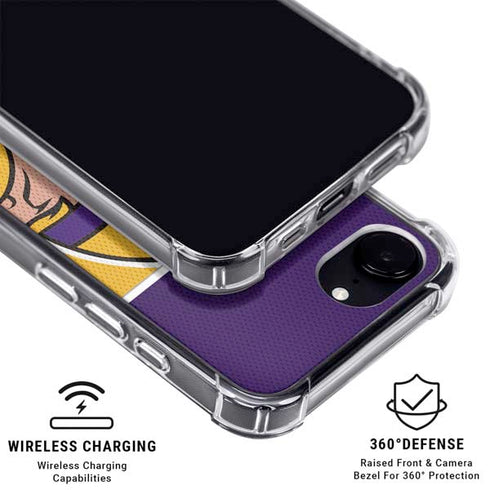 NFL Minnesota Vikings Zone Block iPhone 16e Clear Case