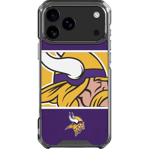 NFL Minnesota Vikings Zone Block iPhone 18 Pro Max Clear Case