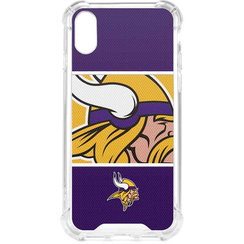 NFL Minnesota Vikings Zone Block iPhone XS Clear Case