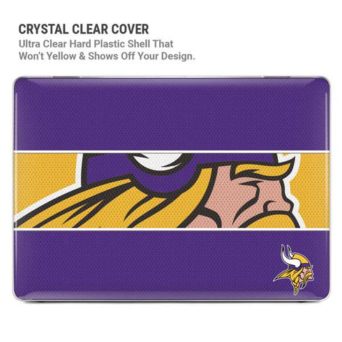 NFL Minnesota Vikings Zone Block MacBook Pro 14in (2021-24) Case plus Skin