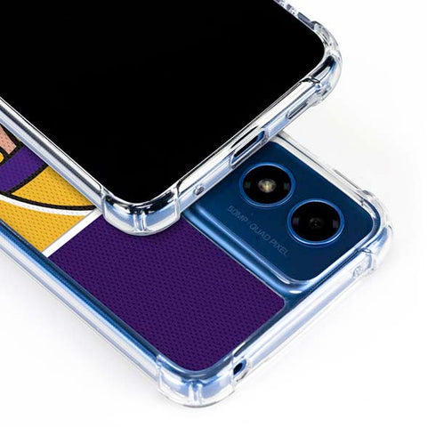 NFL Minnesota Vikings Zone Block Moto G 5G (2024) Clear Case