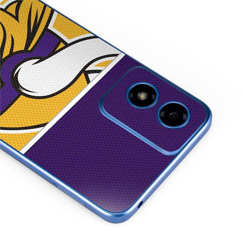 NFL Minnesota Vikings Zone Block Moto G Play 4G (2024) Skin