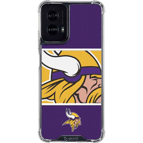 NFL Minnesota Vikings Zone Block Moto G Power 5G (2024) Clear Case