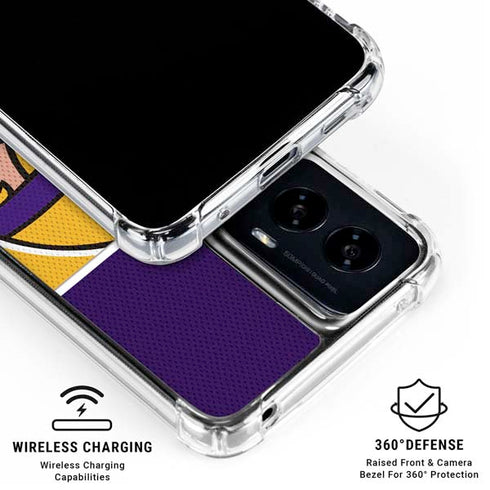 NFL Minnesota Vikings Zone Block Moto G Power 5G (2024) Clear Case