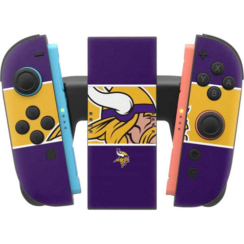 NFL Minnesota Vikings Zone Block Nintendo Switch 2 (2025) Joy-Con Controller Skin