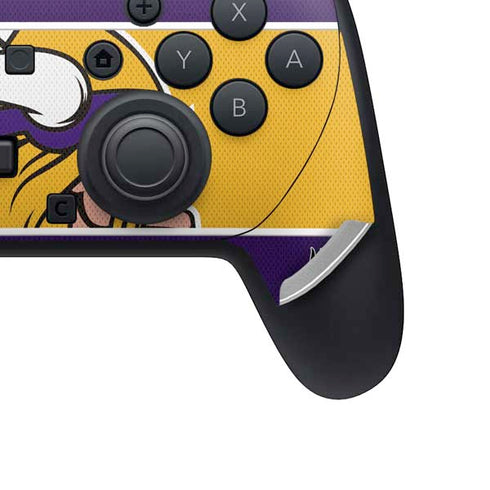 NFL Minnesota Vikings Zone Block Nintendo Switch 2 (2025) Pro Controller Skin