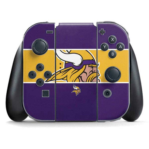 NFL Minnesota Vikings Zone Block Nintendo Skins