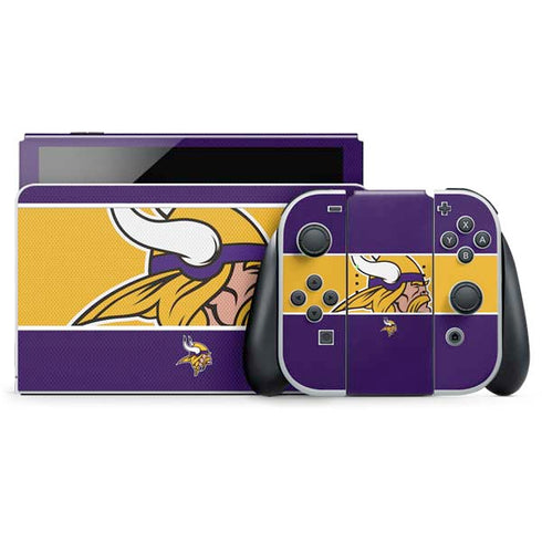 NFL Minnesota Vikings Zone Block Nintendo Skins