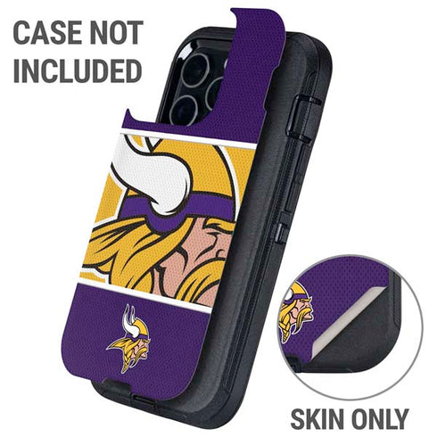 NFL Minnesota Vikings Zone Block Otterbox Defender iPhone Skin