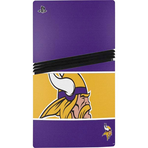 NFL Minnesota Vikings Zone Block PS5 Pro Console Skin