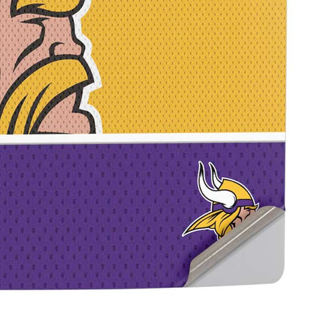 NFL Minnesota Vikings Zone Block PS5 Pro Disk Console Skin
