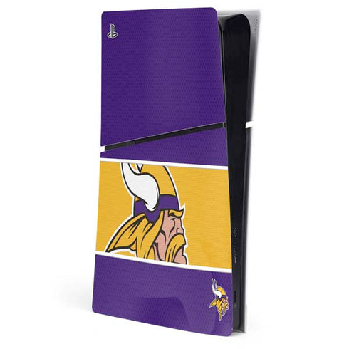 NFL Minnesota Vikings Zone Block PS5 Slim Digital Edition Console Skin