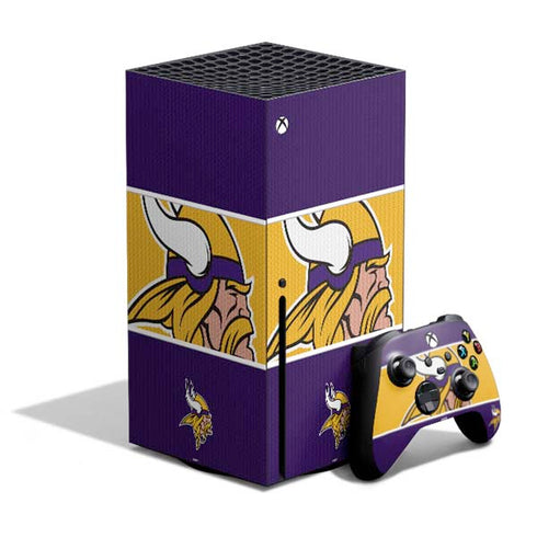 NFL Minnesota Vikings Zone Block Xbox Series X Bundle Skin