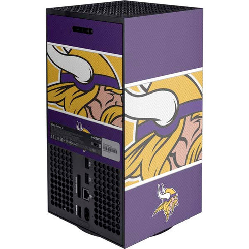 NFL Minnesota Vikings Zone Block XBox Series X Digital Edition Console Skin