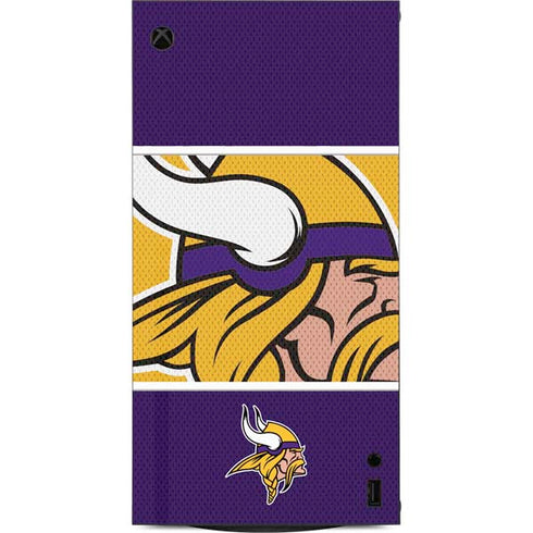 NFL Minnesota Vikings Zone Block XBox Series X Digital Edition Console Skin