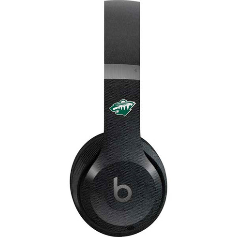 NHL Minnesota Wild Black Background Beats Solo 4 Wireless Headphones Skin