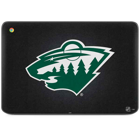 NHL Minnesota Wild Black Background HP Chromebook Skin