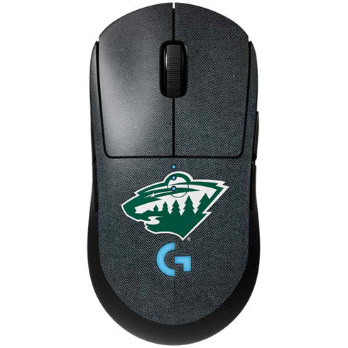 NHL Minnesota Wild Black Background G Pro Wireless Gaming Mouse Skin