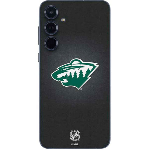 NHL Minnesota Wild Black Background Galaxy A35 5G Skin